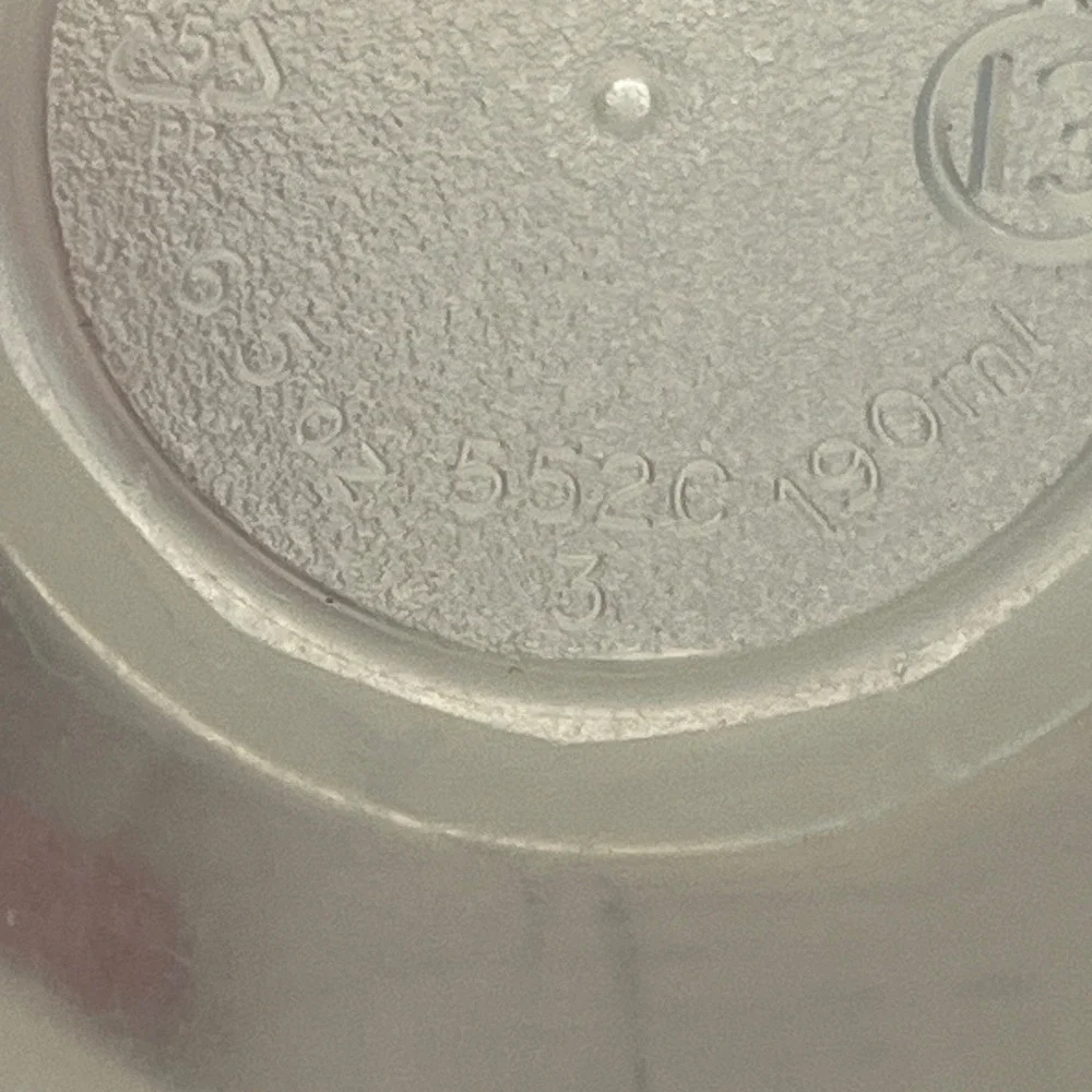 Rubbermaid Servin Saver 6.5oz 190ml Clear Bowl Blue Lid 552C 552I 3 Vintage